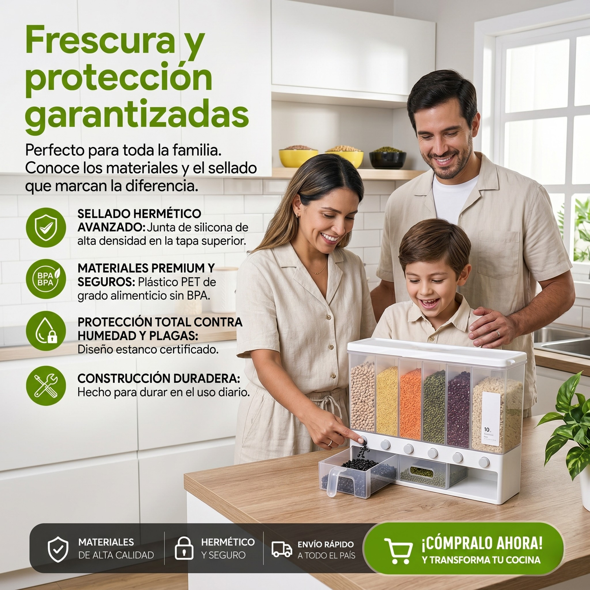 Tu comida, protegida 24/7.