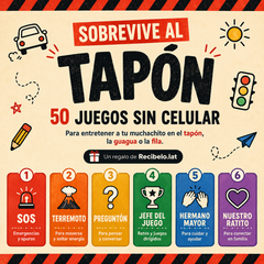 50 Juegos Sin Pantalla para el Carro, Restaurante y Casa Incluido GRATIS con Pack Favorito y Familiar.