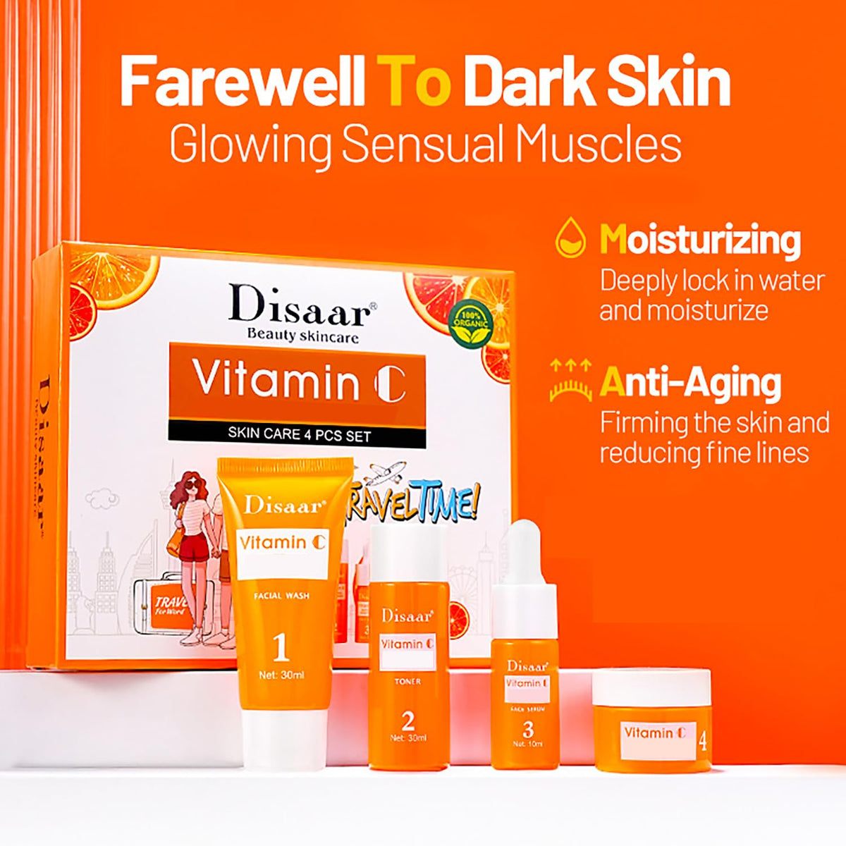 Set Vitamina C Naranja Brillante
