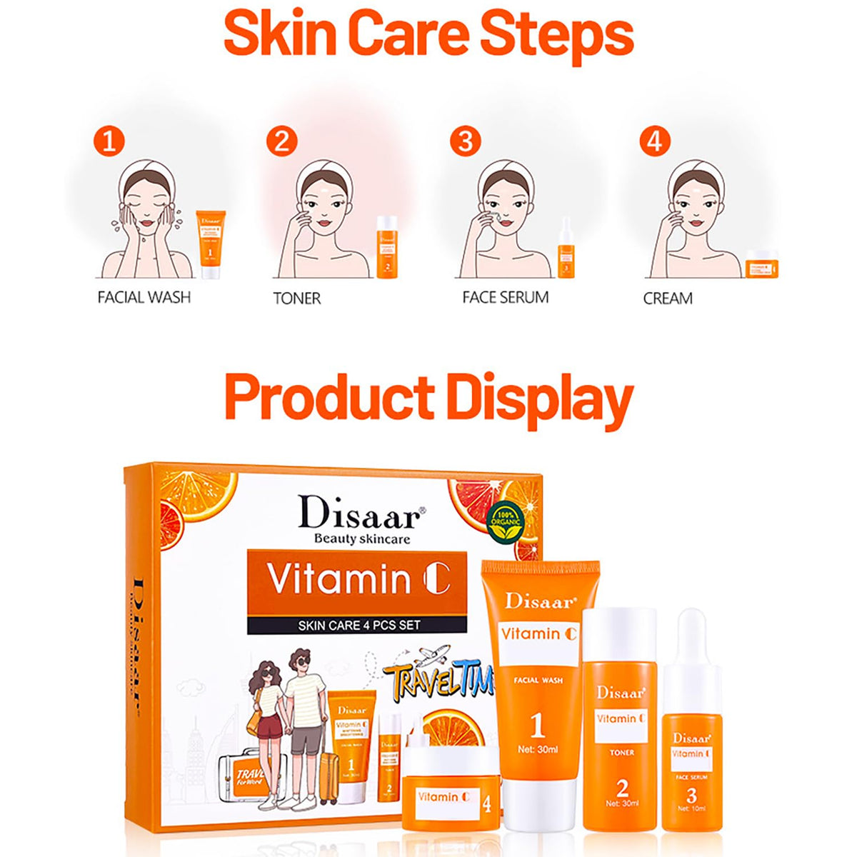 Set Vitamina C Naranja Brillante