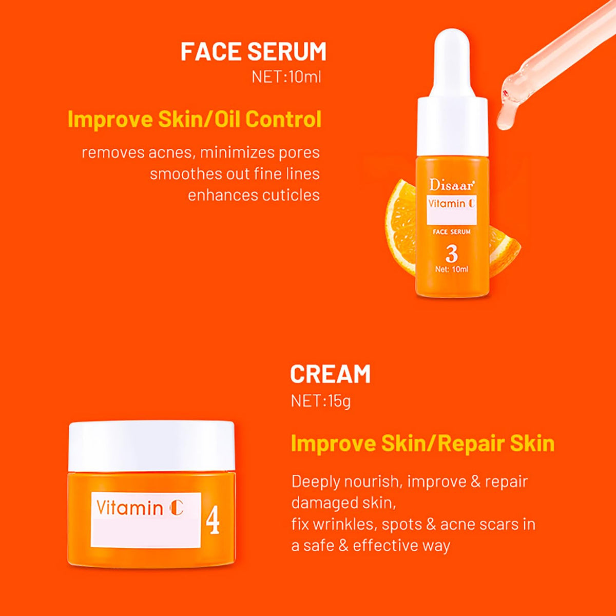 Set Vitamina C Naranja Brillante