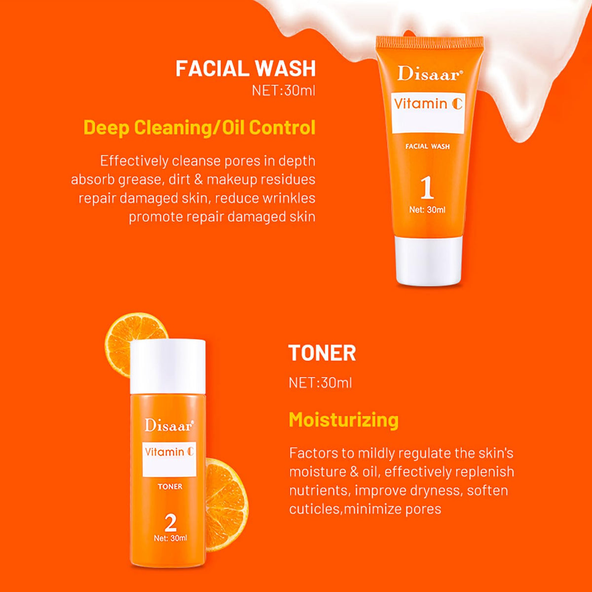Set Vitamina C Naranja Brillante