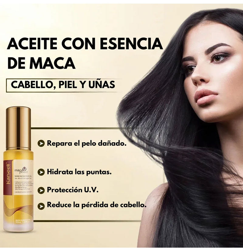 Combo Tinte 3 en 1 + Aceite de Argán Karseell + Guía Digital — Cubre Canas y Repara tu Cabello en Casa